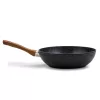 Nava 10-144-110 Nature tapadásmentes Wok serpenyő, kőbevonattal, 28 cm