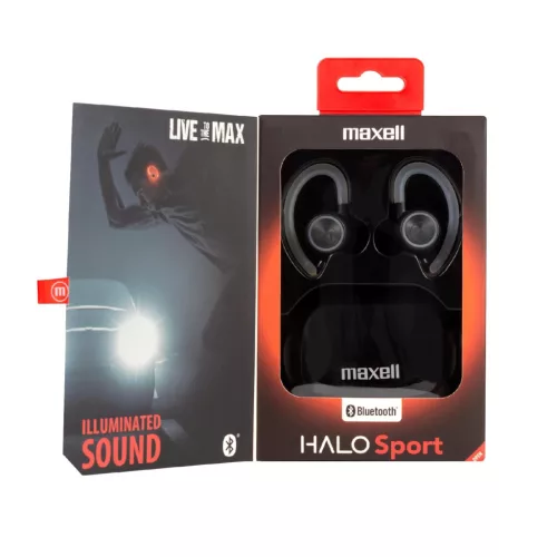 Maxell 348484 HALO Sport vezeték nélküli fülhallgató, TWS, 16 Ohm, 93 dB, mikrofon, vezeték nélküli töltés