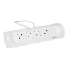 Legrand 694501 sarokba illeszkedő elosztósor, 4x2P+F, 1 m vezetékkel, fehér