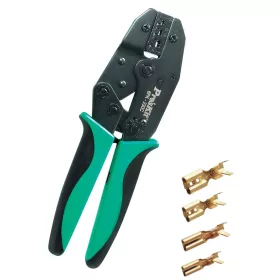   Pro'skit 6PK-230C préselő fogó, 220 mm, 0,5 - 6 mm^2-ig, racsnis áttétel, 6 féle nyomaték