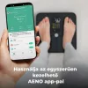 AENO ABS0002S BS2S testmérleg, 180 kg-ig terhelhető, SMART funkciók, profilok, BMI index elemzés, színes kijelző