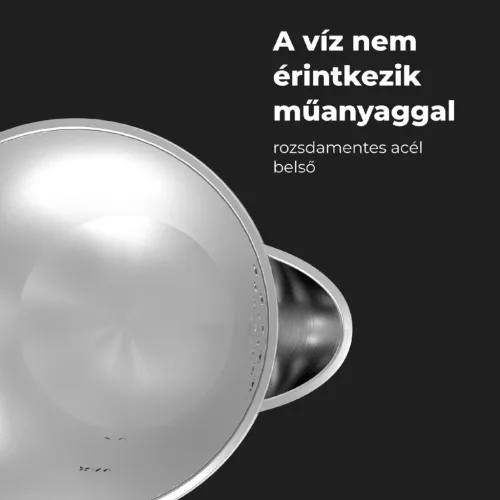 AENO AEK0003 EK3 elektromos vízforraló, max. 2200 W, 1,7 literes tartály, LED állapotjelző, rozsdamentes acél