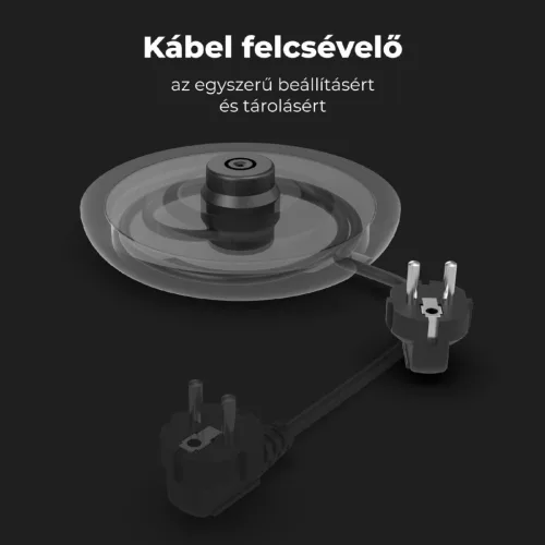 AENO AEK0003 EK3 elektromos vízforraló, max. 2200 W, 1,7 literes tartály, LED állapotjelző, rozsdamentes acél