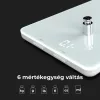AENO AKS0001S KS1S intelligens konyhai mérleg, max. 8 kg kapacitás, LED kijelző, Bluetooth csatlakozás, edzett üvegfelület