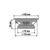 SAL BK 130 autóhangszóró pár, 130 mm, dupla kónusz, 2 x 50 Wmax, 4 Ohm, 50 - 19.000 Hz, 86 dB, PEI magas tölcsér, cellulóz mélyközép kónusz