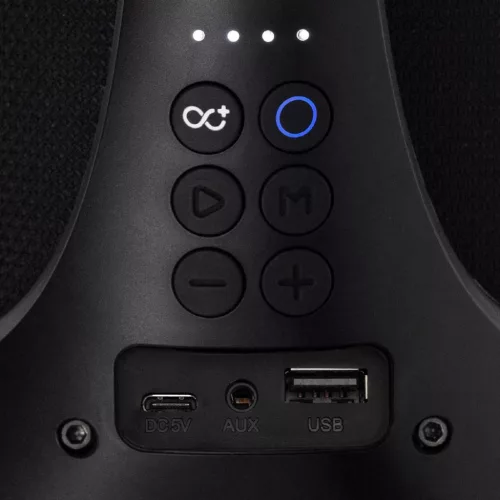 SAL BT 5000 hordozható bluetooth kihangosító, 2 x 25 W, sztereó boombox, FM rádió, USB, beépített mikrofon, RGB LED, ~30 óra üzemidő