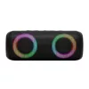 SAL BT2000 boombox, 2x10W, MP3 zenelejátszó, Bluetooth, mélysugárzó, basszus, RGB LED fényjáték, beépített akkumulátor, IPX5