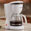 HAUSER C-915W kávéfőző, max. 1000 W, 12 csésze kapacitás, tartós filter, üvegkancsó, fehér színű