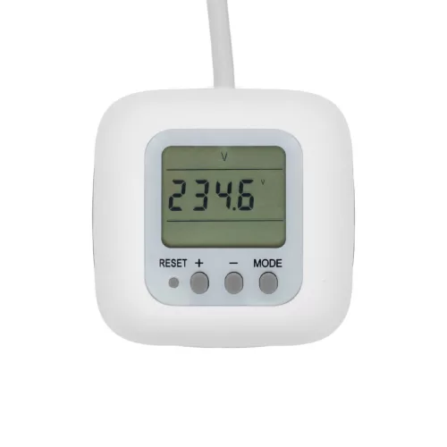 Home CUBE2P kocka elosztó, fogyasztásmérővel, max. 3680 W, 3 aljzat gyermekvédelemmel, 1,5 m hosszú vezeték