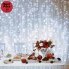 Home DLFC 600/WH LED-es cluster fényfüggöny, 2,7x0,6 m / 600 db hidegfehér LED, állófényű, fehér vezeték, sorolható, kül- és beltéri kivitel