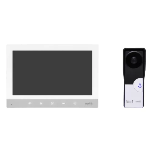 HOME DPV260 7 colos videó-kaputelefon szett, éjszakai kameramóddal, 30 féle csengetési dallammal, kitekintő funkcióval, érintőgombokkal