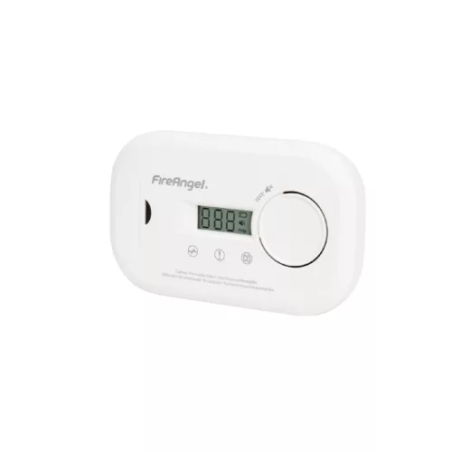 FireAngel FA6812-EU szén-monoxid vészjelző, cserélhető elem, 10 év várható üzemidő, LCD kijelző, fehér