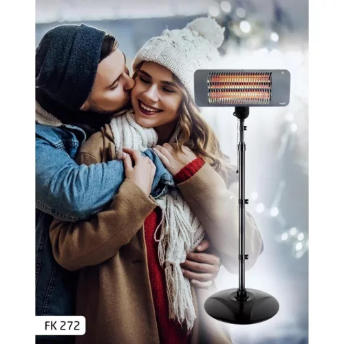Home FK 272 álló kvarccsöves kültéri hősugárzó, 650W/1350W, IPX4 védelem