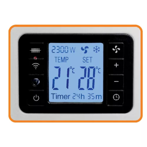 Home FK 350 WIFI szabadon álló SMART konvektor fűtőtest, 1000W/1300W/2300W, távirányító, fagyőr funkció, fehér