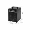 HOME FKI3 hordozható ventilátoros fűtőtest, max. 3000 W, 2 fokozat, termosztát, IPX4, dupla falú ház