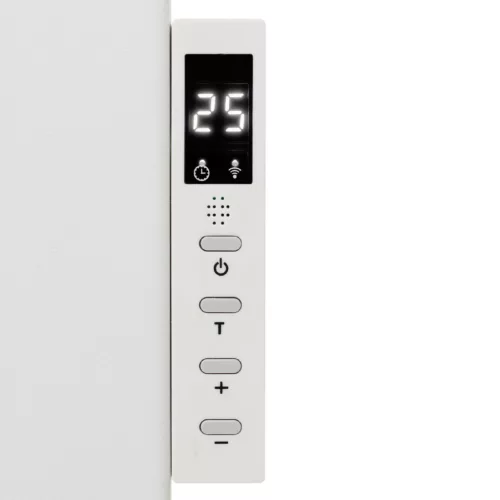 HOME FKIR450 hordozható/fali infrasugárzó fűtőtest, 450 W, Wifi, digitális termosztát, gyerekzár, LED kijelző, távirányító