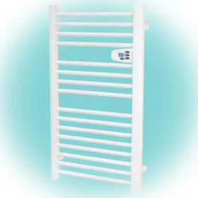   Home FKTW 501 fali elektromos törölközőszárító, 500W, LCD, fehér