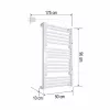 HOME FKTW345W fali elektromos törölközőszárító, 345 W, visszajelző LED, 4 program, IPX1, 2 zónás vezérlés, fehér színű
