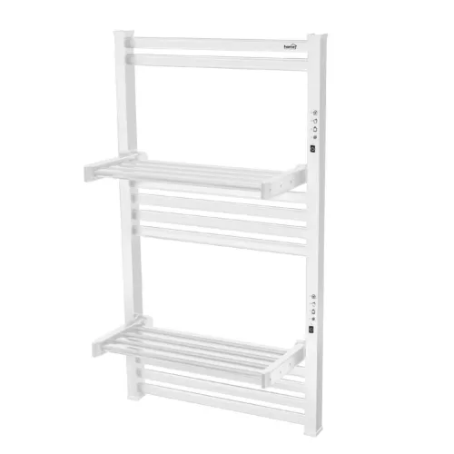 HOME FKTW345W fali elektromos törölközőszárító, 345 W, visszajelző LED, 4 program, IPX1, 2 zónás vezérlés, fehér színű
