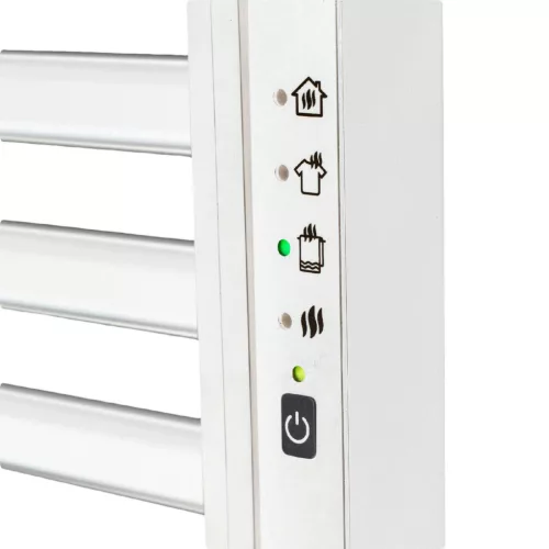 HOME FKTW345W fali elektromos törölközőszárító, 345 W, visszajelző LED, 4 program, IPX1, 2 zónás vezérlés, fehér színű