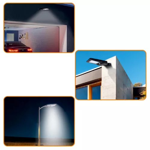 Home FLP 1600 SOLAR, szolárpaneles LED reflektor, PIR mozgásérzékelő, 1600 lm, 6000 K, 5400 mAh