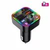 SAL FMBT 18RGB autós kihangosító és töltő, 5 in 1, FM modulátor, dupla USB gyorstöltő, feszültségmérő, basszus-kiemelés gomb