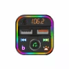 SAL FMBT 18RGB autós kihangosító és töltő, 5 in 1, FM modulátor, dupla USB gyorstöltő, feszültségmérő, basszus-kiemelés gomb
