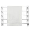 Home FTW 4 fali fűtött elektromos törölközőszárító, 90W, IPX1 védelem, fehér