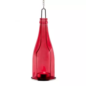   Home GB 23/YE dekorációs üveg, 1 db narancs LED mécses, piros