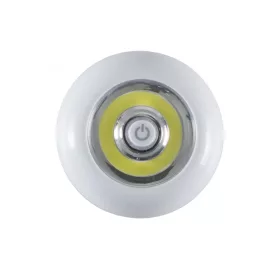   Home GL 05 elemlámpa, 1 x 3 W COB LED, 4200 K, hidegfehér, nyomógombos, öntapadós felület