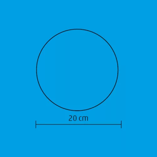 Home GLE 20/WW, EVA gömb dekoráció, rugalmas alapanyag, 2 db LED, 20 cm átmérő