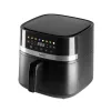 Home HGAF8 digitális air fryer, forrólevegős fritőz, 8 liter kapacitás, 2000 W, hőmérsékleti tartomány 80 – 200 °C