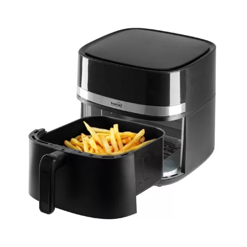 Home HGAF8 digitális air fryer, forrólevegős fritőz, 8 liter kapacitás, 2000 W, hőmérsékleti tartomány 80 – 200 °C