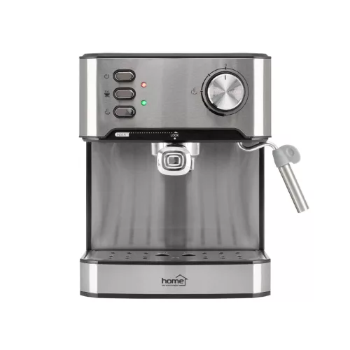 HOME HGPR15 presszókávé főző, 15bar, inox, tejhabosítás, elektronikus vezérlés, automatikus kikapcsolás