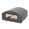 HOME HGPZ02 elektromos pizzakemence, 2000W, max. 380 °C, IPX4 védelem, 33x33 cm sütési felület, 1,5 cm-es Cordierite pizzakő, rozsdamentes ajtó