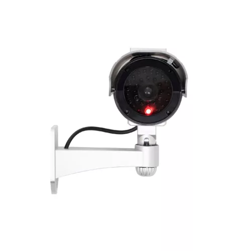 HOME HSK160 kültéri napelemes álkamera, villogó piros LED, körbe forgatható, egyszerű felszerelés, akkumulátoros tápellátás opció, élethű kamera megjelenés, IP44