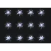 Home KAF 48L LED-es csillag fényfüggöny, 1,5x1 m / 48 db hidegfehér LED csillag figurákban, átlátszó vezeték, hálózati adapter, beltéri kivitel
