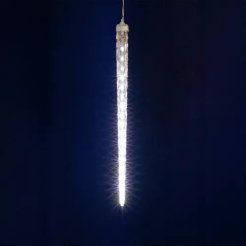 HOME KJL288 jégcsap fényfüzér, 3,5m hosszú, 288db hidegfehér SMD LED, 8db jégcsap/36db LED, hálózati adapter, kül- és beltéri kivitel