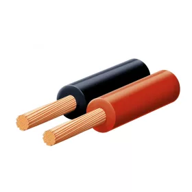   SAL KL 0,35-20X hangszóróvezeték, piros-fekete, 2C x (45 x 0,10 mm), 0,1 mm-es elemi szál, 20m