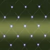 Home KLN 160C/WH LED-es háló, 2x1,5 m / 160 db hidegfehér LED, zöld vezeték, állófényű, hálózati adapter, kül- és beltéri kivitel