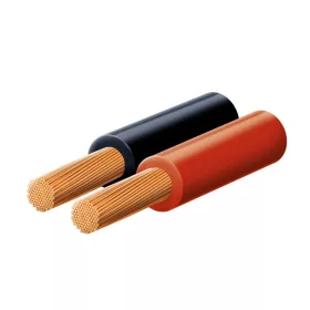   SAL KLS 1,5 hangszóróvezeték, piros-fekete, 2 x 1,5 mm2, 0,15 mm elemi szál, 100 m/ tekercs