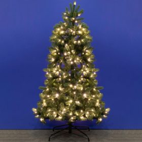   Home KMF 6/180 műfenyő beépített világítással, 350 db LED, 180 cm magasság, 106 cm átmérő, talpkapcsoló, 4 funkció