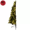 Home KMF 7/150 fél műfenyő beépített világítással, 180 db LED, 150 cm magasság, 85 cm legnagyobb átmérő, sík oldal