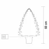 Home KMF60BLED elemes műfenyő tobozokkal, LED-ekkel, 60cm magas, 30db melegfehér LED, 8 program, 2D tűlevelek, elemes tápellátás, beltéri kivitel