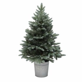   Home KMF90BLED elemes műfenyő LED-ekkel, 100db melegfehér LED, 90cm magas, 3D és 2D tűlevelek, elemes tápellátás, beltéri kivitel