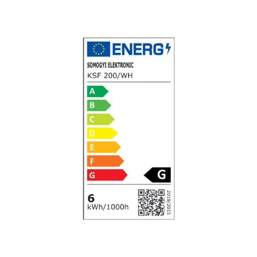 Home KSF 200/WH LED-es fényfüggöny, 4 m / 200 db hidegfehér LED, állófényű, fekete vezeték, sorolható, kül- és beltéri kivitel