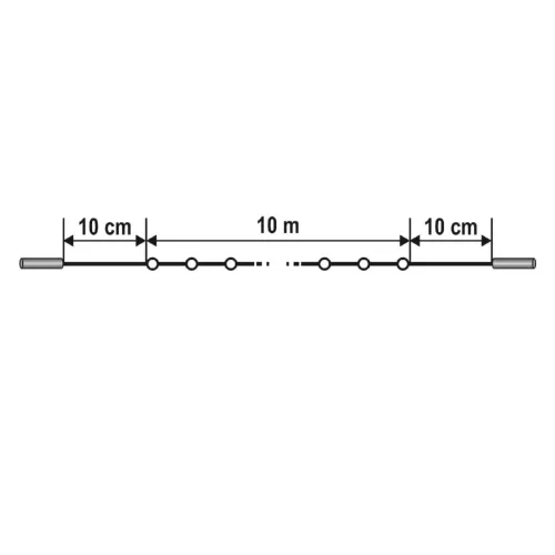 HOME KSIW100WW sorolható fényfüzér, 10 méter , 100db melegfehér LED, fehér vezeték, kül- és beltéri kivitel