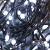 LED-es fényfüzér, 120LED, 8pr.,  időzítő, hidegfehér, kültéri