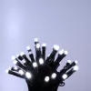 LED-es fényfüzér, 120LED, 8pr.,  időzítő, hidegfehér, kültéri