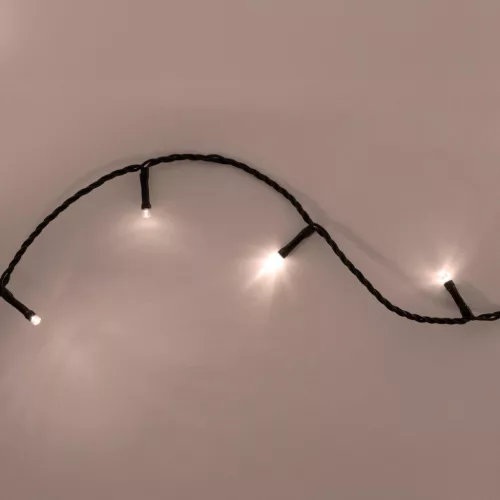 Home LED248WW LED fényfüzér, 240db melegfehér LED, 23,9m hosszúságú, 8 program időzítővel, zöld vezeték, adapteres tápellátás, kül- és beltéri kivitel